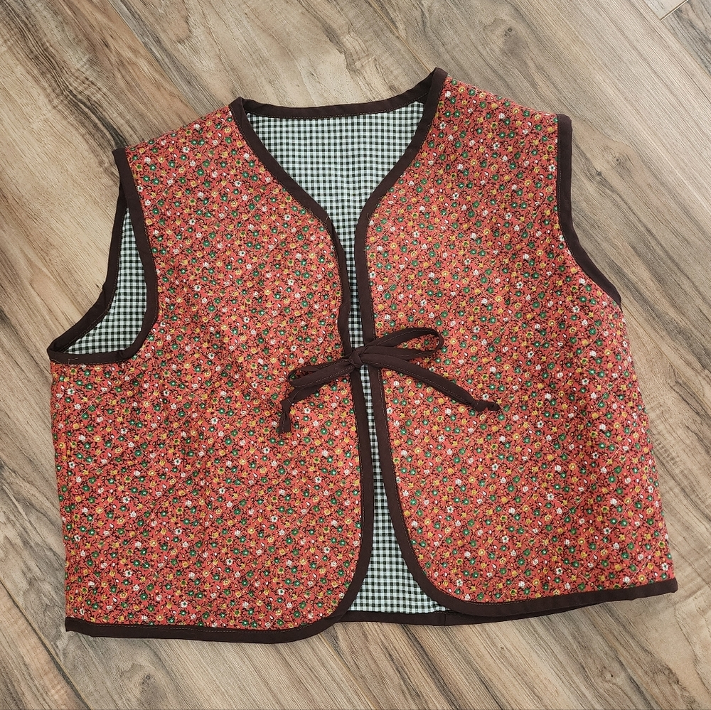 Vintage Quilted Sleeveless Vest